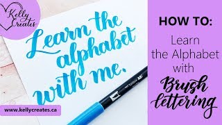 Learn the Alphabet with Brush Lettering [upl. by Nosrej279]