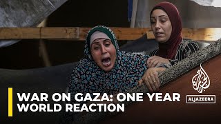 One year of Israel’s war on Gaza World Reaction [upl. by Carrissa]