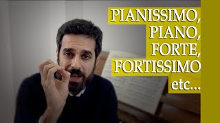 Como estudar as diferenças de intensidade Pianissimo Piano Mezzo Piano Forte Fortissimo [upl. by Stromberg189]