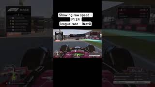 Showing raw speed  F1 24 league race  Brazil formula1 f1 f124 f1shorts braziliangp [upl. by Frieder968]