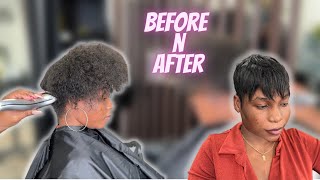 Virgin relaxer and hair cut [upl. by Suoivatra]