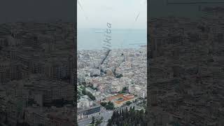 Vertical video Thessaloniki Greece Panorama of the central part of the city Summer Aerial View [upl. by Adlai]