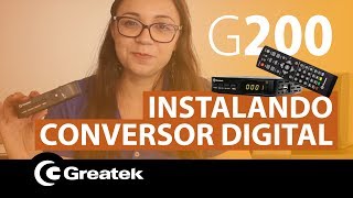 Como instalar o Conversor Digital ISDBT G200 da Greatek [upl. by Neona64]