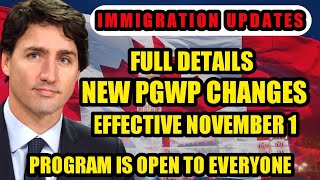 BREAKING IRCC NEW PGWP ELIGIBILITY CRITERIA EFFECTIVE NOV 1st IN 2024 [upl. by Ernestus287]