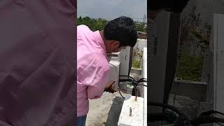 ac service at home।ac service tech।। shortsvairalyoutubeshorts [upl. by Thaine466]