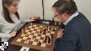 WFM Fatality 1964 vs IM A Granovskiy 2001 Chess Fight Night CFN Blitz [upl. by Karlotta]