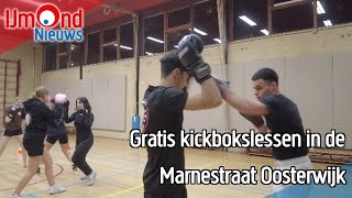 Gratis kickbokslessen in de Marnestraat Oosterwijk [upl. by Airdnoed]