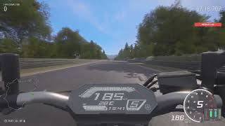 MT07 top speed Ride4 [upl. by Luanni]