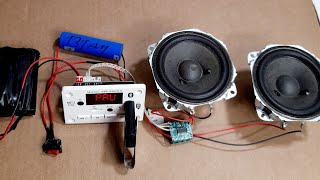 como ficou o som do mini amplificador pam8403 tocando dois alto falante de 25w [upl. by Retepnhoj]