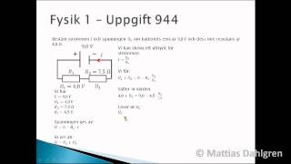 Fysik 1 Uppgift 944 [upl. by Leiria]