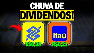 ðŸš¨ CHUVA DE DIVIDENDOS BANCO DO BRASIL E ITAÃš DATACOM ABERTA PARA RECEBER BBAS3 E ITUB4 [upl. by Nyrak]