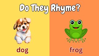 DO THESE WORDS RHYME LEARN MORE VOCABULARIES AND RHYMING WORDS FOR KIDS [upl. by Mariandi572]