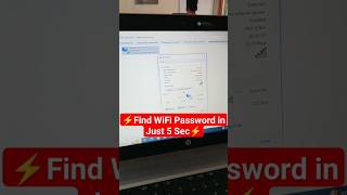 Find WiFi Password in Just 5 Sec💥😉computer viral wifi shortvideo [upl. by Idrahs970]