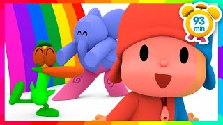 🎨 POCOYO DEUTSCH  Farben lernen auf deutsch  93 minuten  CARTOONS und SERIEN für KINDER [upl. by Eidnas]