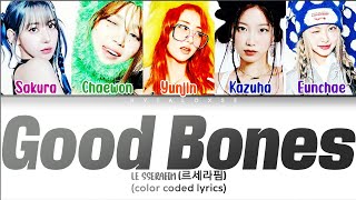 LE SSERAFIM 르세라핌Good Bones color coded lyrics PTBR [upl. by Ruzich]