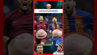 🍔➡️💪Ronaldo amp Messi’s Epic Journey From Burger Overload to Gym Beasts💥 [upl. by Leahcimed625]