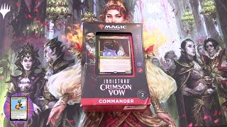 Innistrad Crimson Vow Commander Deck Vampiric Bloodline Unboxed [upl. by Anahsat]