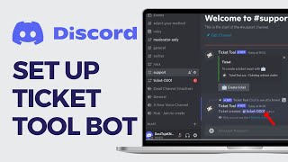 How to Set Up Ticket Tool Bot in your Discord Server  Support Tickets [upl. by Hsan]