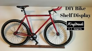 DIY Bike Shelf Display  Kraftmade [upl. by Sherard]