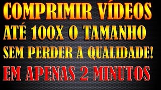 comprimir vídeos  Como Comprimir Vídeos GRÁTIS Sem Perder a Qualidade Em Apenas 2 Minutos Veja [upl. by Johny]