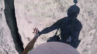 City of Rocks Idaho  Rock Climbing  Columbian Crack 57 [upl. by Ardnoet417]