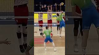 Toncek Stern vs Triple Block 💪 epicvolleyball volleyballworld volleyball [upl. by Areik33]