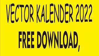 vector kalender free download [upl. by Nert]