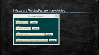 Validações e Máscara em Formulários no Excel [upl. by Tallula940]