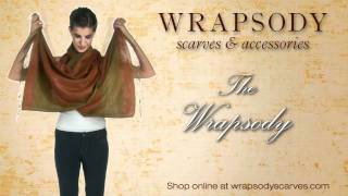 Wrapsody Scarves Tying Techniques [upl. by Phelgen]