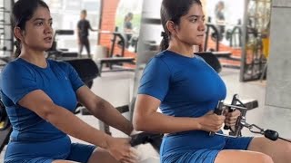 Anarkali Marikar Gym workoutMalayalam Actress workout videoActress Anarkali Marikar [upl. by Okikuy]