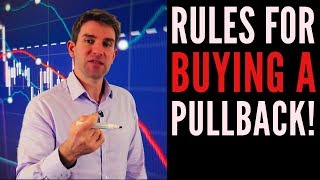 Rules for Buying a Pullback How to Trade Market Pullbacks 💹 [upl. by Aneleairam978]