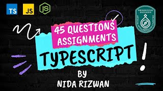 Typescript project for beginners  typescript to Javascript   45 Assignment [upl. by Ellesij]