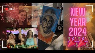 New year 2024  Melbourne fireworks  student life in Australia  My first vlog [upl. by Hilly629]