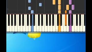 blowing in the wind karaoke songs NifterDotCom Piano tutorial by Synthesia [upl. by Leak]