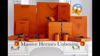 Massive Hermes Unboxing  New Hermès Accessories Release  Picotin Lock 18 Bag  Rodeo  Twillies [upl. by Luz363]