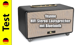 1byone HIFI StereoLautsprecher mit Bluetooth Test deutsch [upl. by Nahpets19]