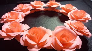 DIY EASY PAPER FLORAL CROWN  FLOWER HEADDRESS [upl. by Llekram959]