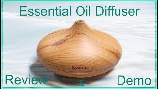 Syntus Essential Oil Diffuser Review amp Demo [upl. by Aracahs141]