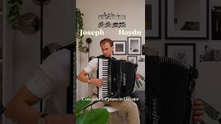 Joseph Haydn  Concerto for keyboard D major  Accordion shorts [upl. by Beltran447]