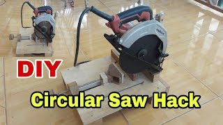 DIY แท่นเลื่อยวงเดือนสับCircular Saw Hackby ทำแบบบอย [upl. by Topper]