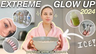 EXTREME 2024 GLOW UP physical self  self care habits  tips beauty treatments wellness rituals [upl. by Aicnilav940]