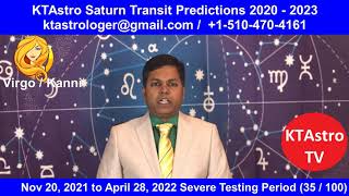 Virgo  Kanni Rasi  Saturn Transit 2020  2023 Predictions [upl. by Lyudmila]