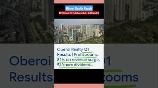 Oberoi Realty Q1 Result l stockmarket update [upl. by Lefkowitz]