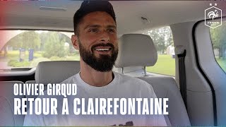 Olivier Giroud de retour à Clairefontaine [upl. by Enyledam]