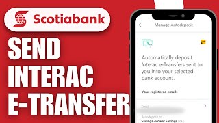 How to Send Interac ETransfer on Scotia Bank  Quick Tutorial [upl. by Hafirahs]