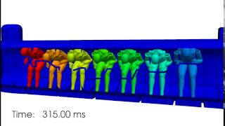 Simulation of HL Hunley Crew Response to Underwater Explosion [upl. by Rudman]