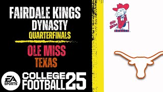 FAIRDALE KINGS OLE MISS vs Texas LIVE STREAM [upl. by Lorimer]