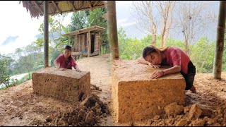 How to make a simple clay wood stove 2024  ha thi muon [upl. by Certie533]