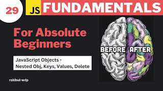 29 Nested Objects  Delete Properties  Keys Values  JavaScript Bangla Tutorial [upl. by Sacul355]