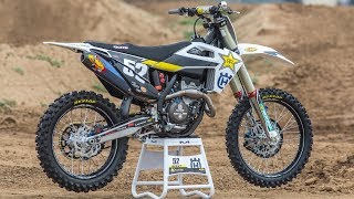 Inside Jordan Baileys Factory Rockstar Racing Husqvarna FC250  Motocross Action Magazine [upl. by Juni91]